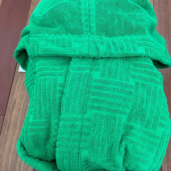 BNWT Bottega Veneta Intreccio Pattern Cotton Bathrobe Small - Picture 5 of 6